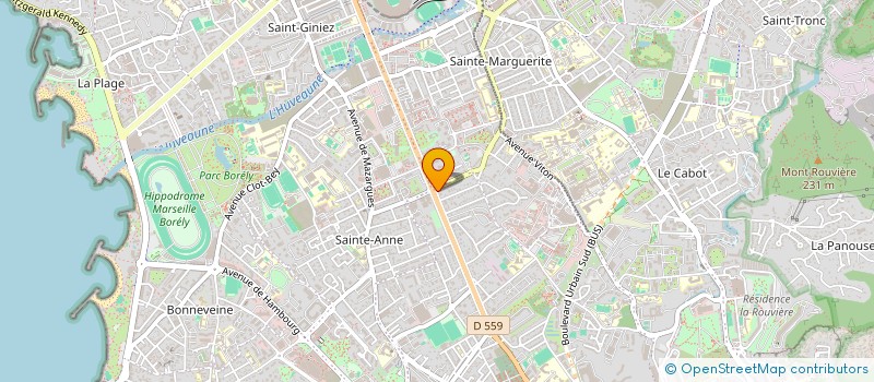localisation de l'entreprise SCI POUPON  MARSEILLE 9EME