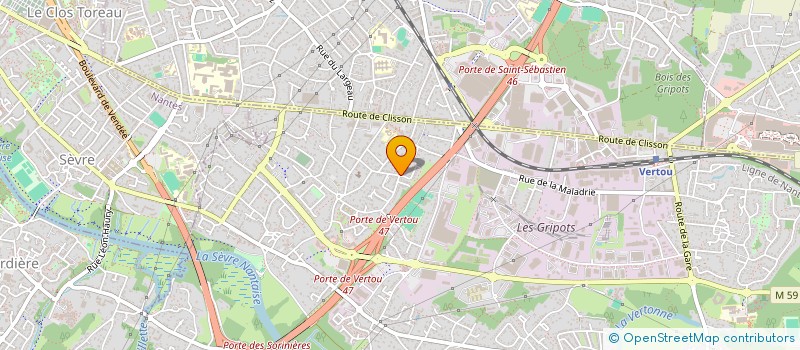 localisation de l'entreprise SCI POUPONLAND  VERTOU