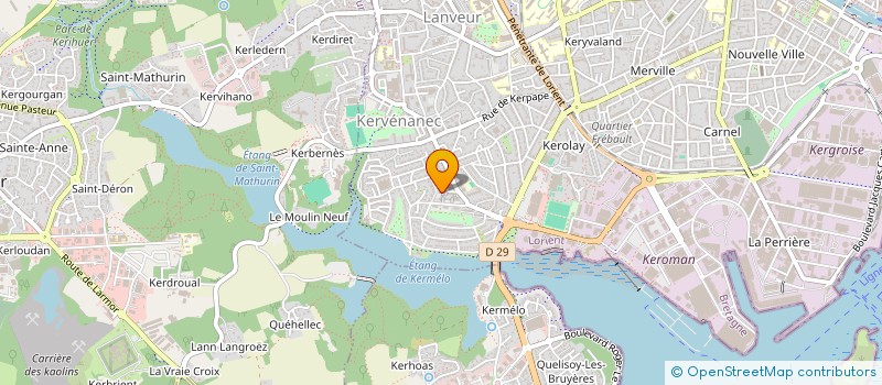 localisation de l'entreprise SCI POUPONNEAU  LORIENT