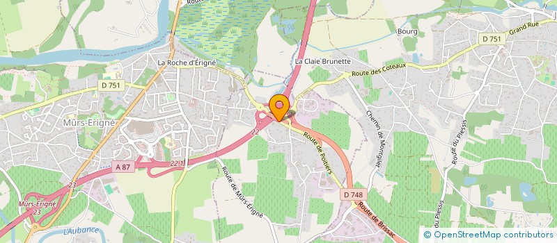 localisation de l'entreprise SCI POUPOUILLE IMMO  SAINT-MELAINE-SUR-AUBANCE