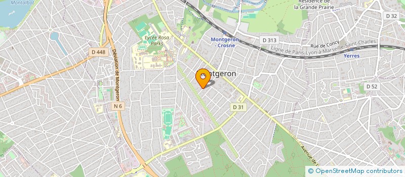 localisation de l'entreprise SCI POUPRY-LAFAY  MONTGERON