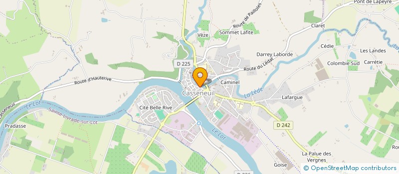 localisation de l'entreprise SCI POUPY  CASSENEUIL