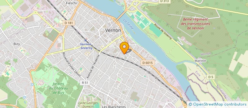 localisation de l'entreprise SCI POUPY  VERNON