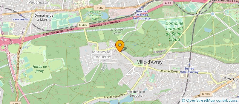 localisation de l'entreprise SCI POUR BERTHIE  VILLE-D'AVRAY