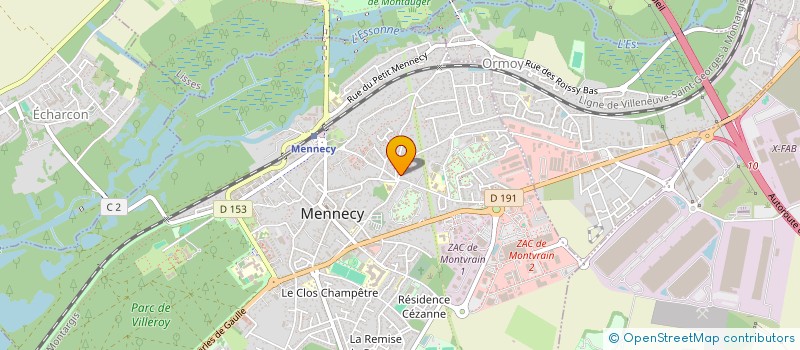 localisation de l'entreprise SCI POUR LA VIE à MENNECY