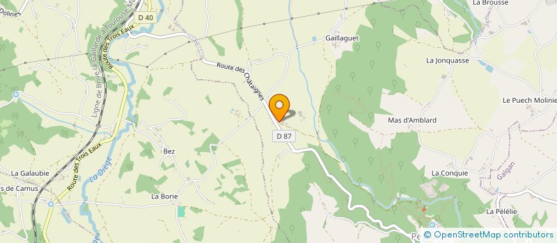 localisation de l'entreprise SCI POURCEL  PEYRUSSE-LE-ROC