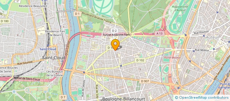localisation de l'entreprise SCI POURET à BOULOGNE-BILLANCOURT