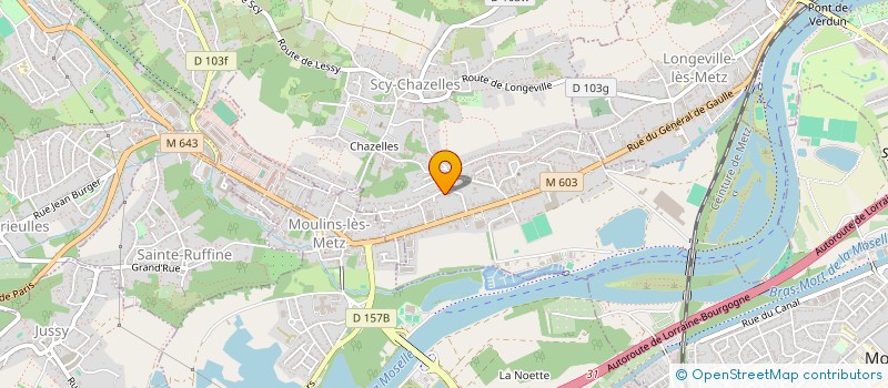 localisation de l'entreprise SCI POURNOY  SCY-CHAZELLES