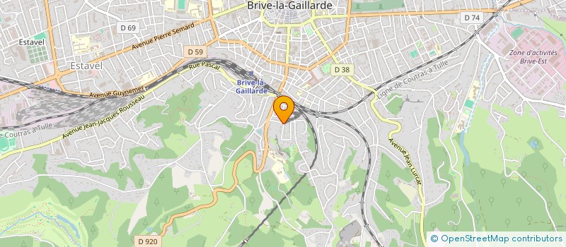 localisation de l'entreprise SCI POURPRE  BRIVE-LA-GAILLARDE