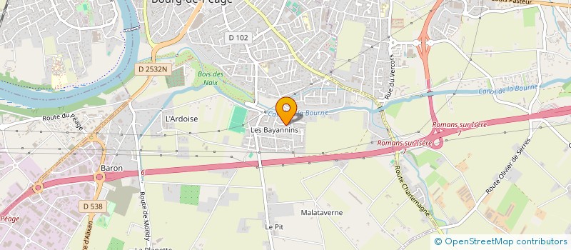 localisation de l'entreprise SCI POURQUOI PAS  BOURG-DE-PEAGE