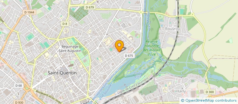 localisation de l'entreprise SCI POUSCOT à SAINT-QUENTIN