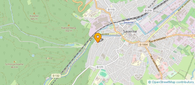 localisation de l'entreprise SCI POUSS-MOUSS  SAVERNE