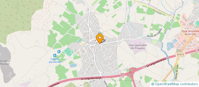 localisation de l'entreprise SCI POUSSAN IMMO  POUSSAN