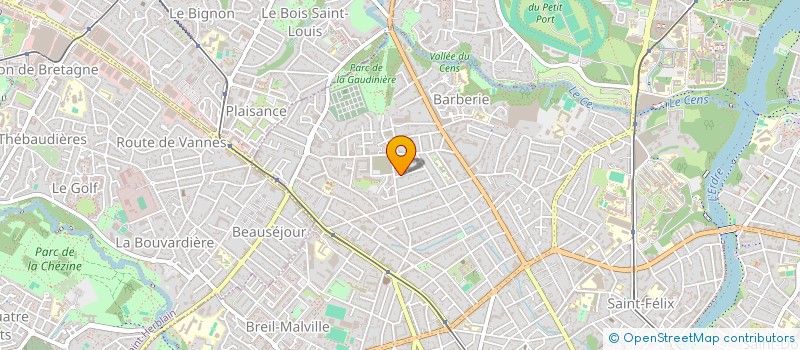 localisation de l'entreprise SCI POUSSET  NANTES