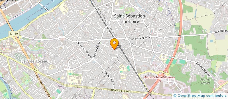 localisation de l'entreprise SCI POUSSIER à SAINT-SEBASTIEN-SUR-LOIRE