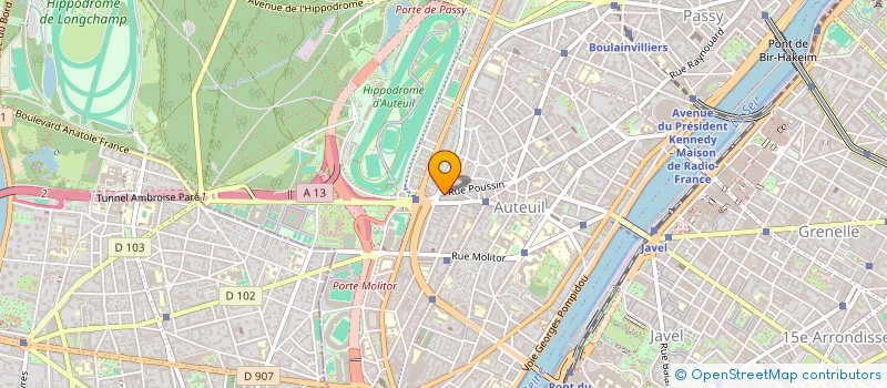 localisation de l'entreprise SCI POUSSIN MONTMORENCY  PARIS
