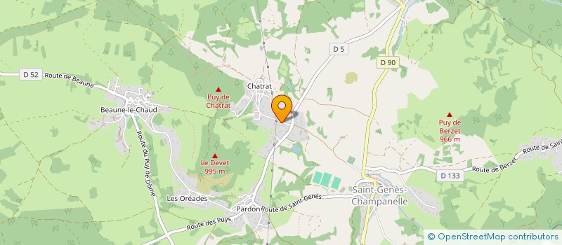 localisation de l'entreprise SCI POUSSY  SAINT-GENES-CHAMPANELLE