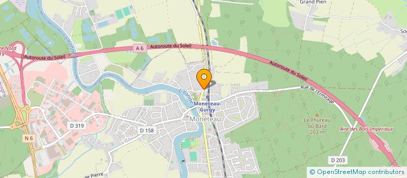 localisation de l'entreprise SCI POUSSYPLOUF à MONETEAU