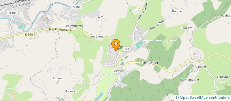 localisation de l'entreprise SCI POUTCH à VEZAC