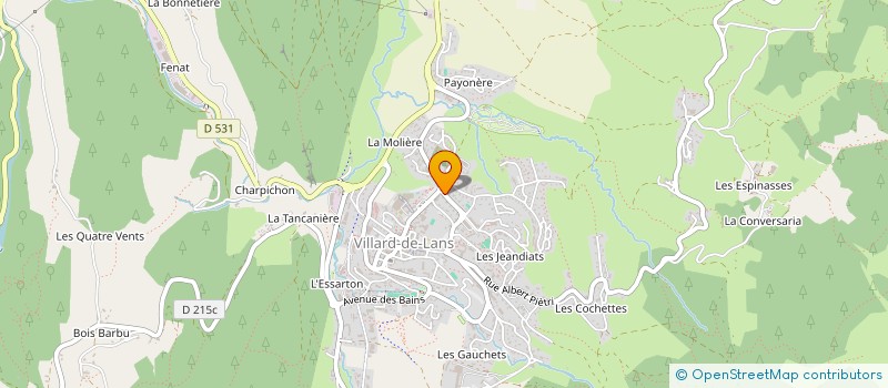 localisation de l'entreprise SCI POUTEIL  VILLARD-DE-LANS