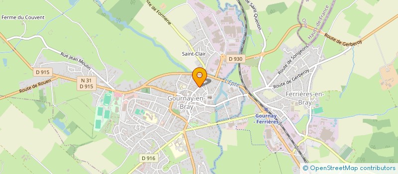 localisation de l'entreprise SCI POUTRELLE  GOURNAY-EN-BRAY