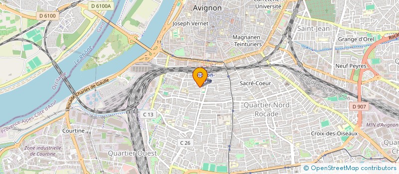 localisation de l'entreprise SCI POUX HENRION  AVIGNON