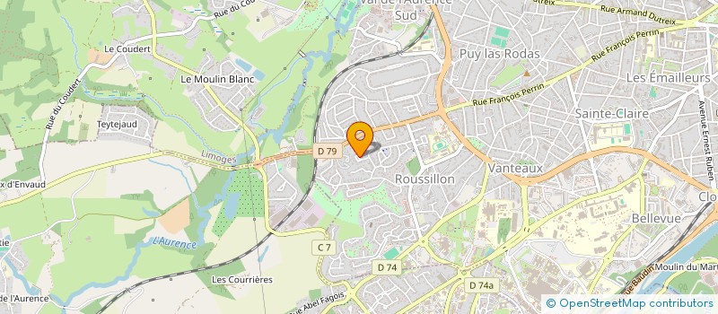 localisation de l'entreprise SCI POUYADOU BROUSSE à LIMOGES