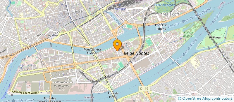 localisation de l'entreprise SCI POUZELGUES  NANTES