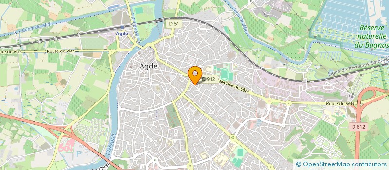 localisation de l'entreprise SCI POUZIEUX  AGDE