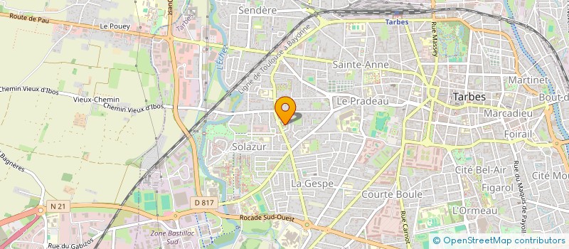 localisation de l'entreprise SCI POUZINEAU  TARBES