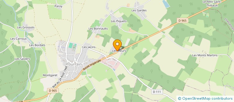 localisation de l'entreprise SCI POVEDANO  POURRAIN