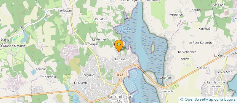 localisation de l'entreprise SCI POW-WOW  LA TRINITE-SUR-MER