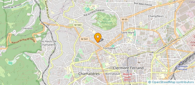 localisation de l'entreprise SCI POW WOW  CLERMONT-FERRAND