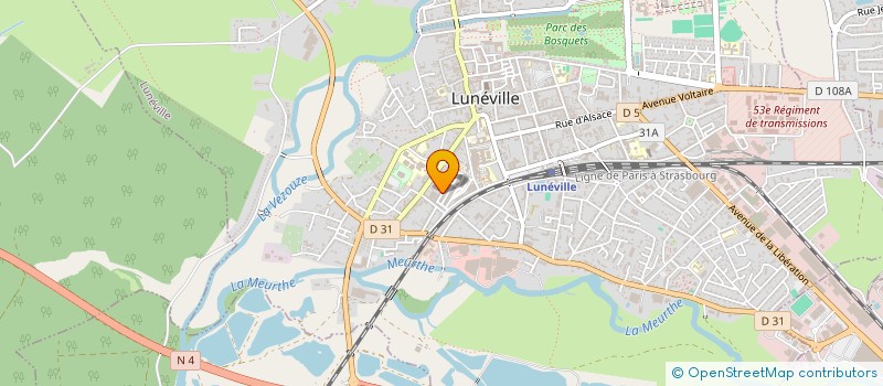 localisation de l'entreprise SCI POWEON  LUNEVILLE