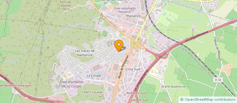 localisation de l'entreprise SCI POWER IMMO à NARBONNE