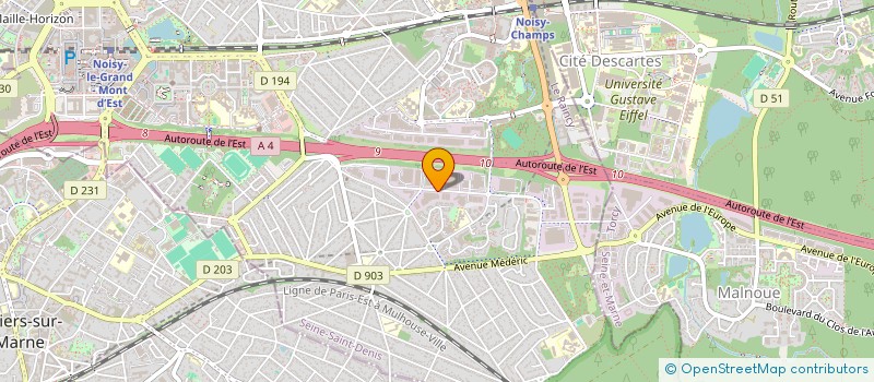 localisation de l'entreprise SCI POWER PROMOTION  NOISY-LE-GRAND