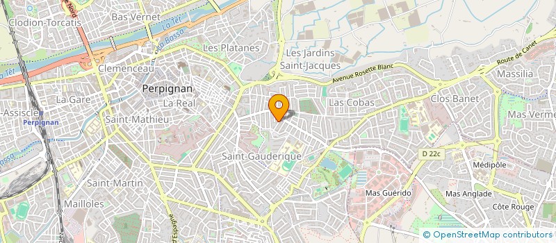 localisation de l'entreprise SCI POYA 66 à PERPIGNAN