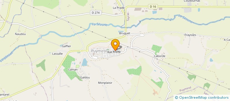 localisation de l'entreprise SCI POYEL  PUYMIROL