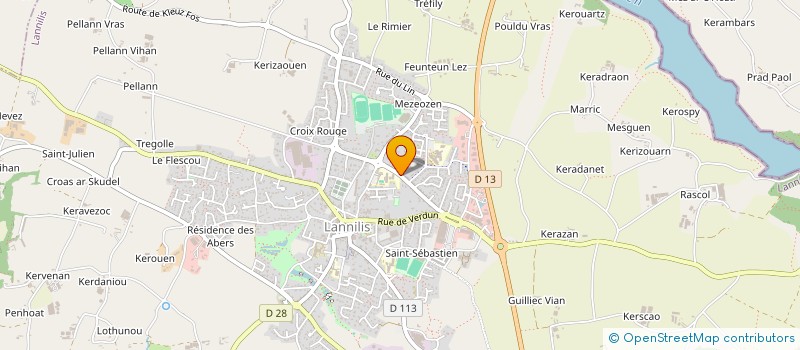 localisation de l'entreprise SCI POZE  LANNILIS