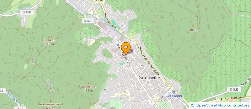 localisation de l'entreprise SCI POZZI  GUEBWILLER