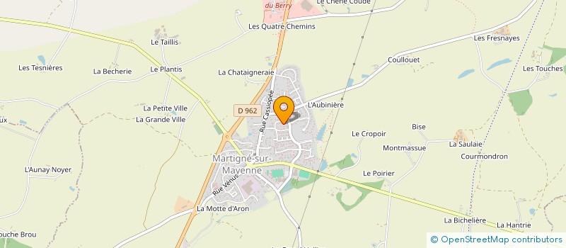 localisation de l'entreprise SCI PP  MARTIGNE-SUR-MAYENNE