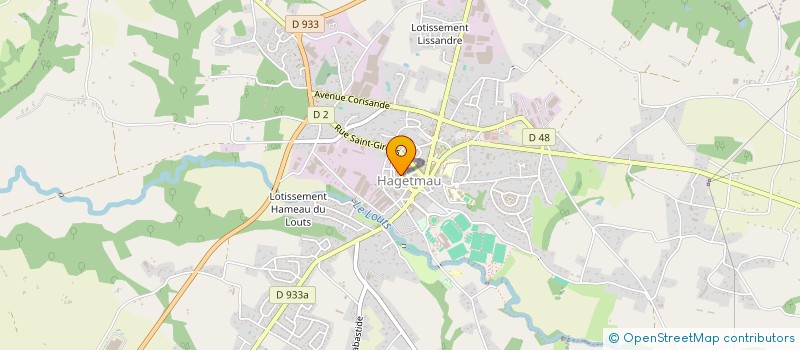 localisation de l'entreprise SCI PP HAGETMAU  HAGETMAU