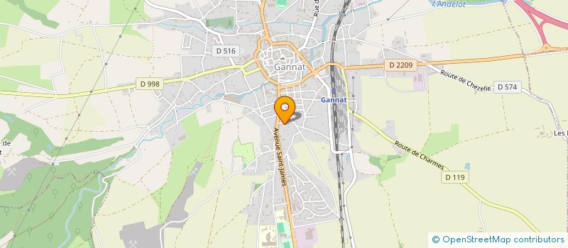 localisation de l'entreprise SCI PPAM à GANNAT