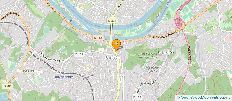 localisation de l'entreprise SCI PPC  BOUGIVAL