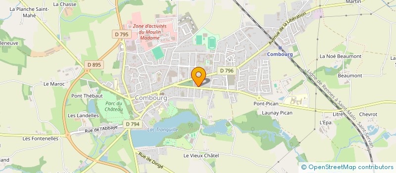 localisation de l'entreprise SCI PPEG LES THUYAS  COMBOURG