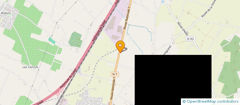 localisation de l'entreprise SCI PPFMK  LIVRON-SUR-DROME