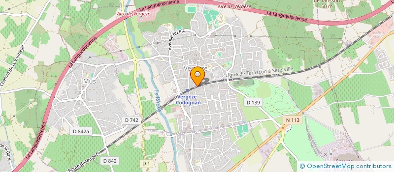 localisation de l'entreprise SCI PPHS  VERGEZE