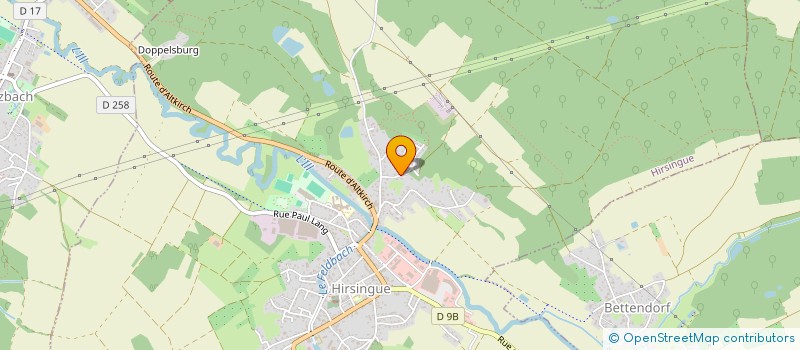 localisation de l'entreprise SCI PPJO  HIRSINGUE