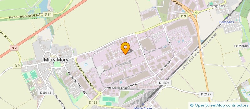 localisation de l'entreprise SCI PPM à MITRY-MORY
