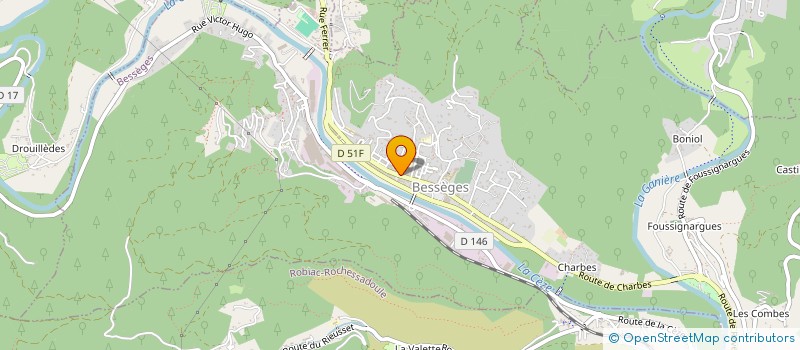 localisation de l'entreprise SCI PPM  BESSEGES